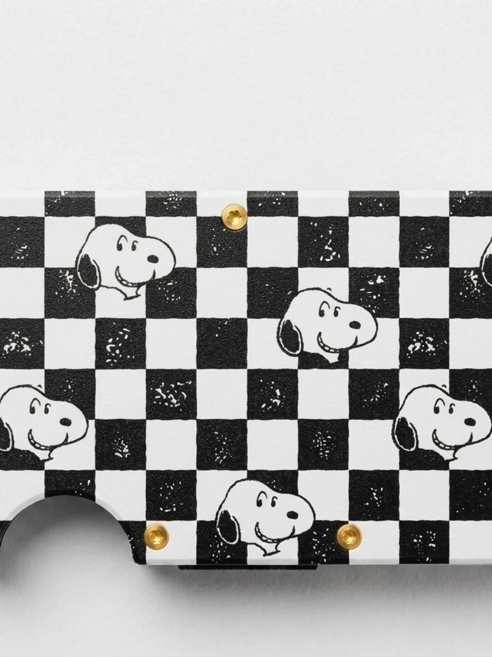 RIDGE WALLET | PEANUTS-SPEED CLUB “FT SNOOPY” w/GOLD PVD SCREWS+BLK MULTI-TOOL